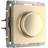 Светорегулятор поворотно-нажимной без рамки Werkel 5-600Вт шампань металлик картинка